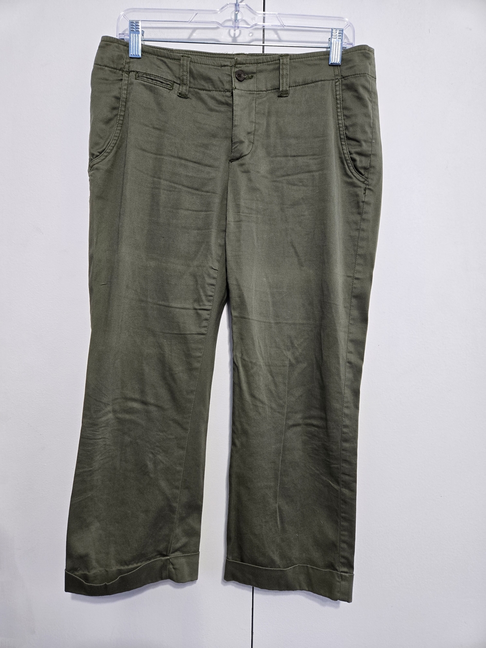 Polo Ralph Lauren Polo Jeans‎ Co Olive Green Stretch Cropped Pants Size 6